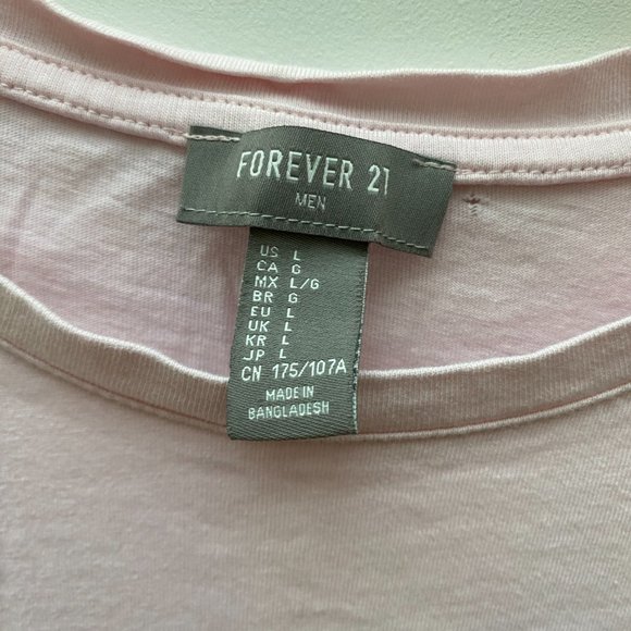 Forever 21 Pink T-shirt size Large Soft Tee - Picture 8 of 10